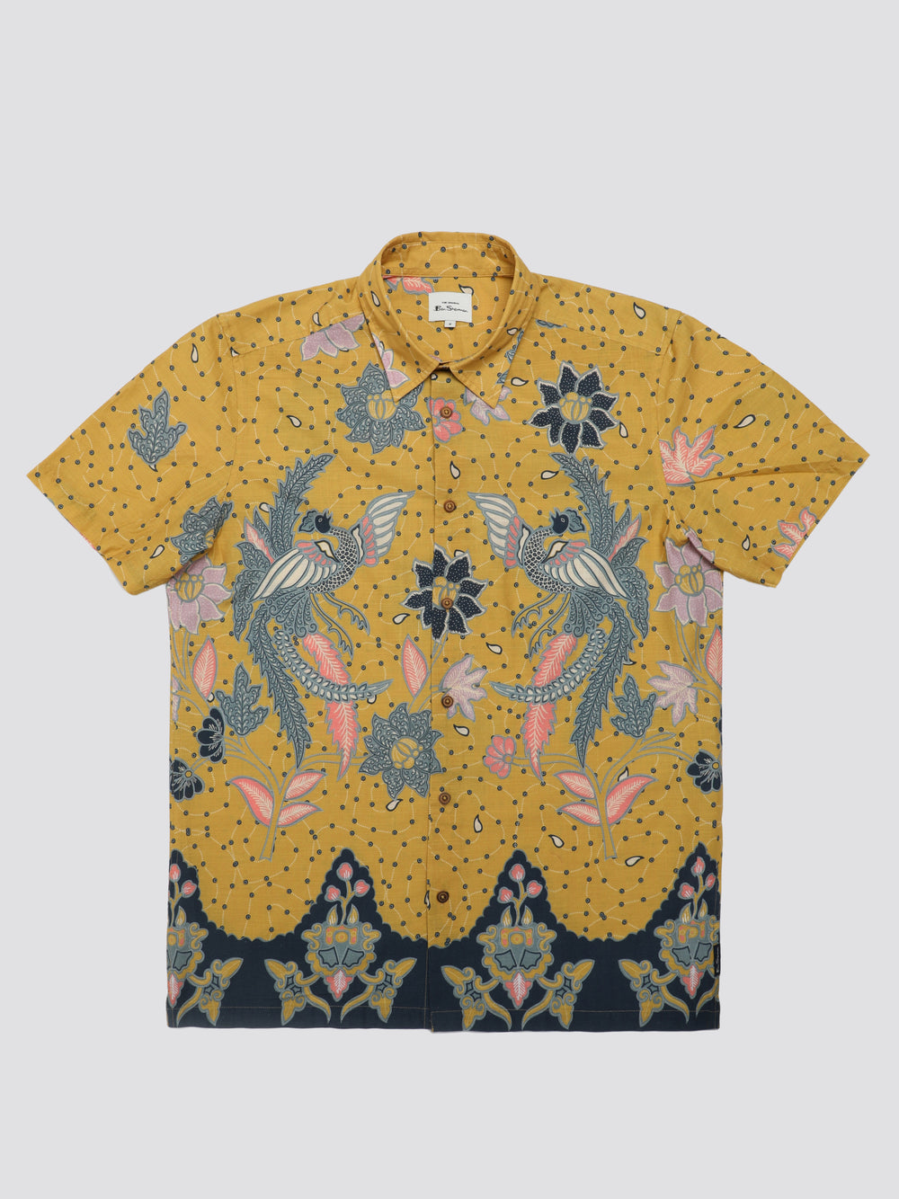 Chemises Ben Sherman Signature Abstract Botanical Print Jaune | HUN-06017279